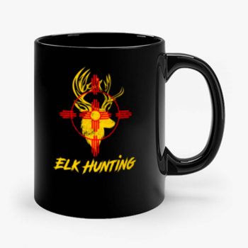 New Mexico State Flag Elk Hunting Mug