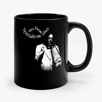 New Neil Young Tonights The Night Album Cover Mens Black Mug