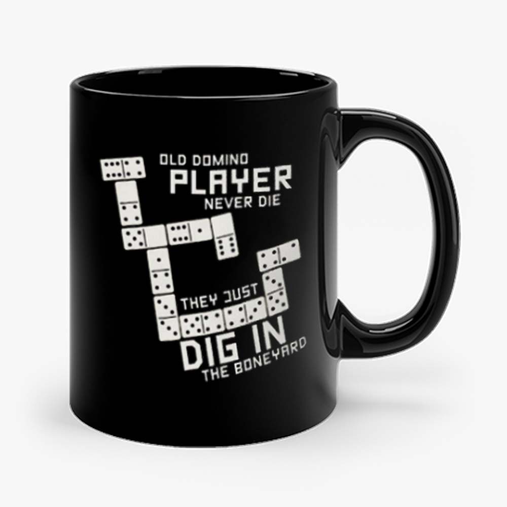Old Domino Player Dominoes Tiles Puzzler Game Mug