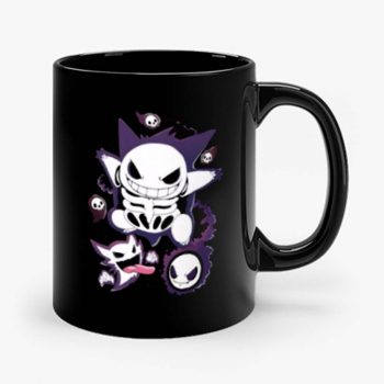 Pokemon Gengar Ghost Skeleton Halloween Mug