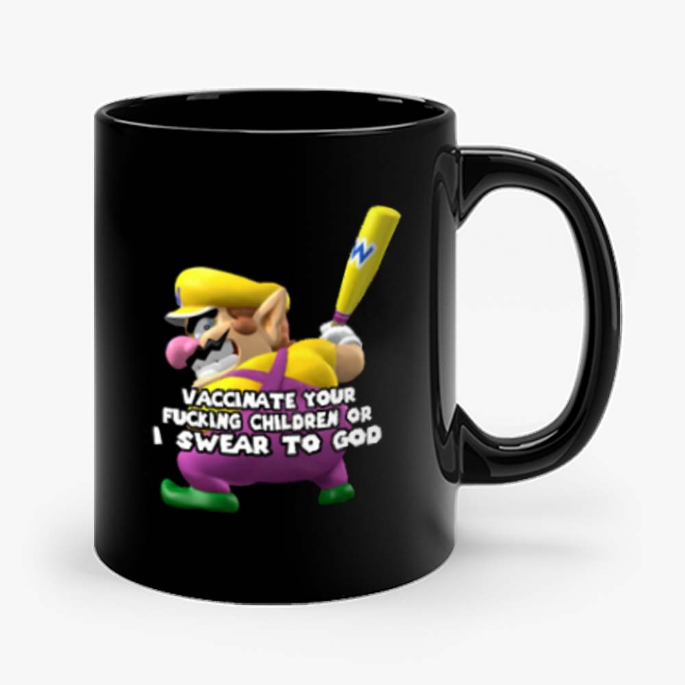 Pro Vaccination Mario Baseball Mug