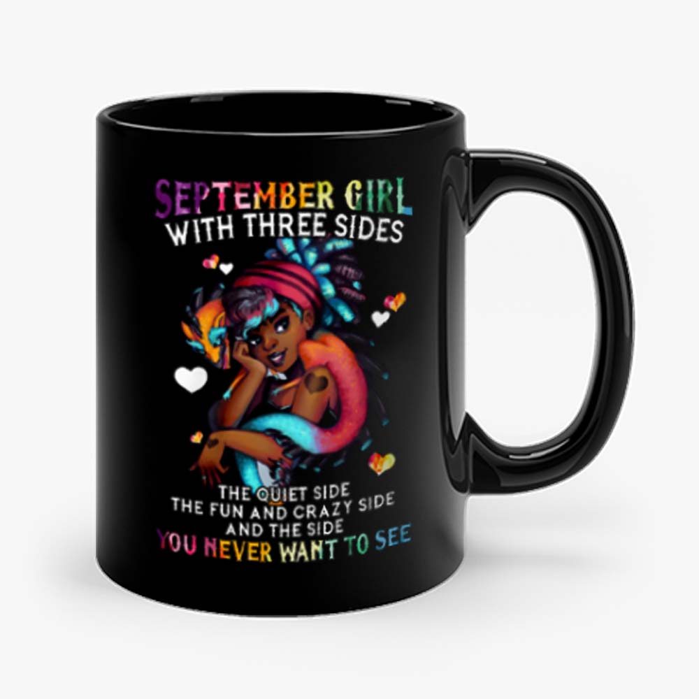 September Girl With Three Sides Mug