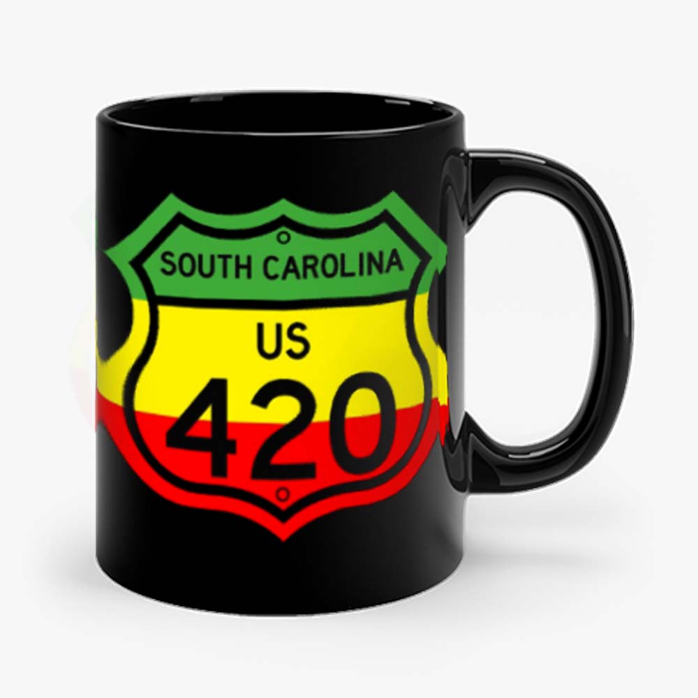 South Carolina Highway 420 in Rasta Colours Mug