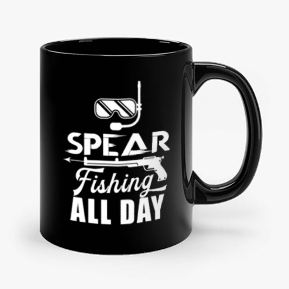 Spearfisher Spearfishing Harpooning Harpoon Spear Mug