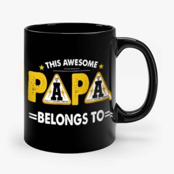 This Papa Belongs Funny Father Quotes Mug