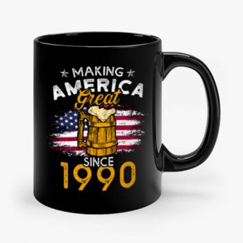 Vintage Beer 1990 Making America Great Since 1990 Beer Lover Mug
