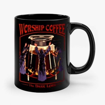 Worship Coffee Ritual Funny Mug