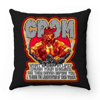 80s Schwarzenegger Classic Conan the Barbarian Whats Best In Life Pillow Case Cover
