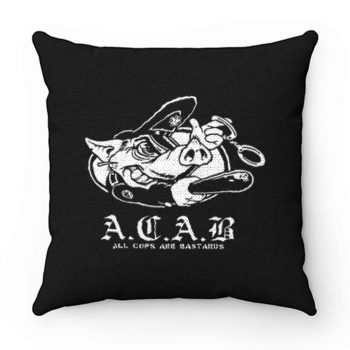 ACAB Pig Police Bastards Pillow Case Cover