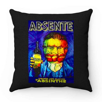 Absente Vintage Absinthe Liquor Advertisement with Van Gogh Pillow Case Cover