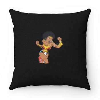 Afro Girl Wonder Woman Pillow Case Cover