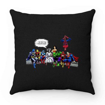 And Thats How I Saved The World Jesus Avengers Superheroes Pillow Case Cover