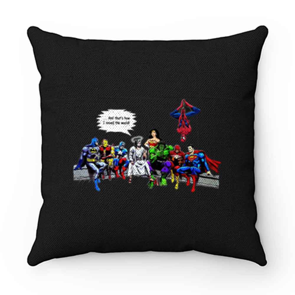 And Thats How I Saved The World Jesus Avengers Superheroes Pillow Case Cover