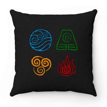 Avatar the last airbender Legend of korra tribe elements print Pillow Case Cover