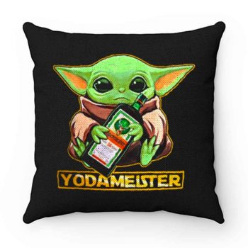 Baby Yodarmeister Mandalorian Jagermeister Funny Parody Pillow Case Cover