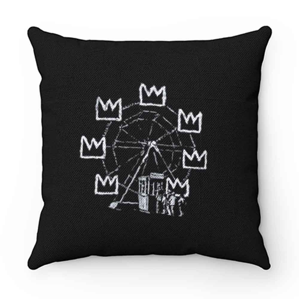 Banksy Ferris Wheel Homage to Basquiat Street Pillow Case Cover