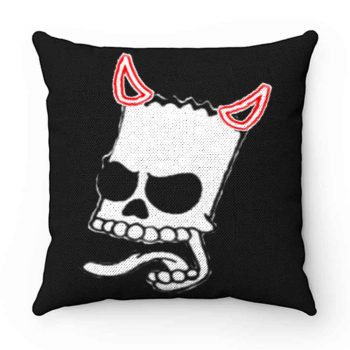 Bart Simsons Skul Devil Funny Pillow Case Cover