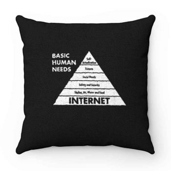 Basic Human Needs Internet Pillow Case Cover