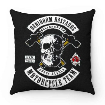 Benidorm Bastards HELLS ANGELS Motorcycle Pillow Case Cover