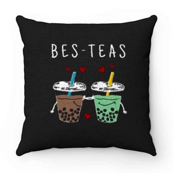 Bes Teas Best Friends Bubble Tea Pillow Case Cover