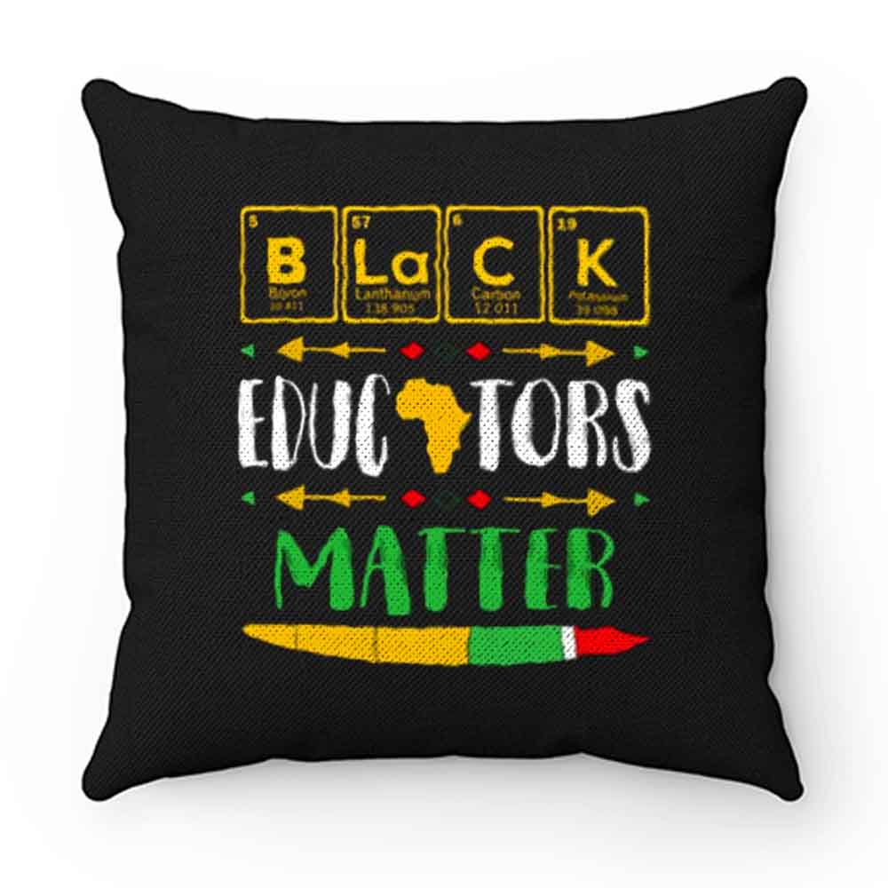 Black Educator Magic Black History Month Teacher Matter Periodic Table Of Elements Pillow Case Cover