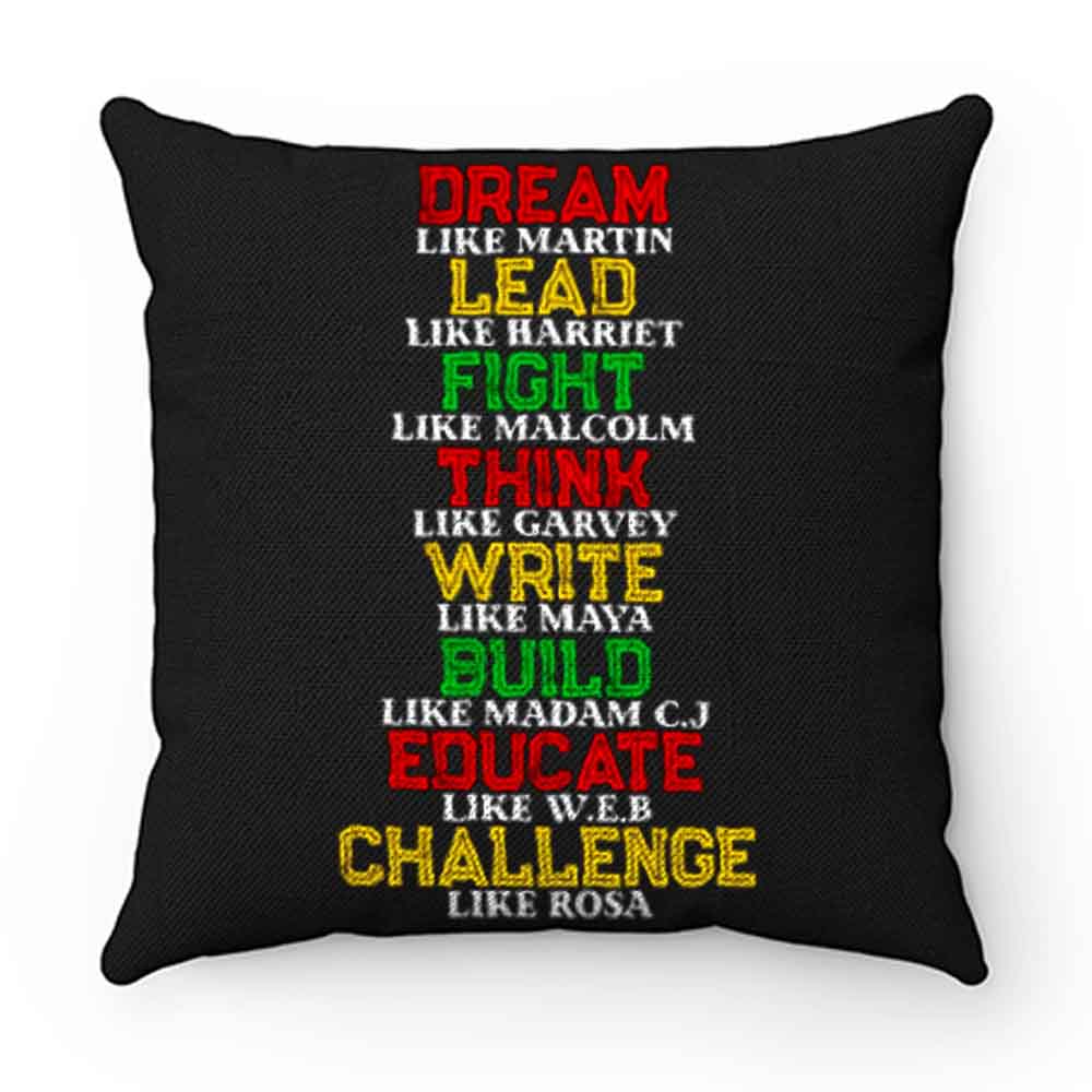 Black History and Historical Leaders Juneteenth Pillow Case Cover