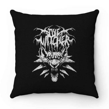 Black Metal Witcher Pillow Case Cover