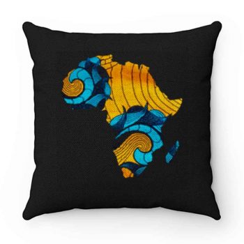 Black Pride Melanin Map Of Africa Pillow Case Cover