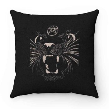 Black Sassy Cat Pillow Case Cover