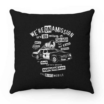 Blues Brothers Car Pillow Case Cover