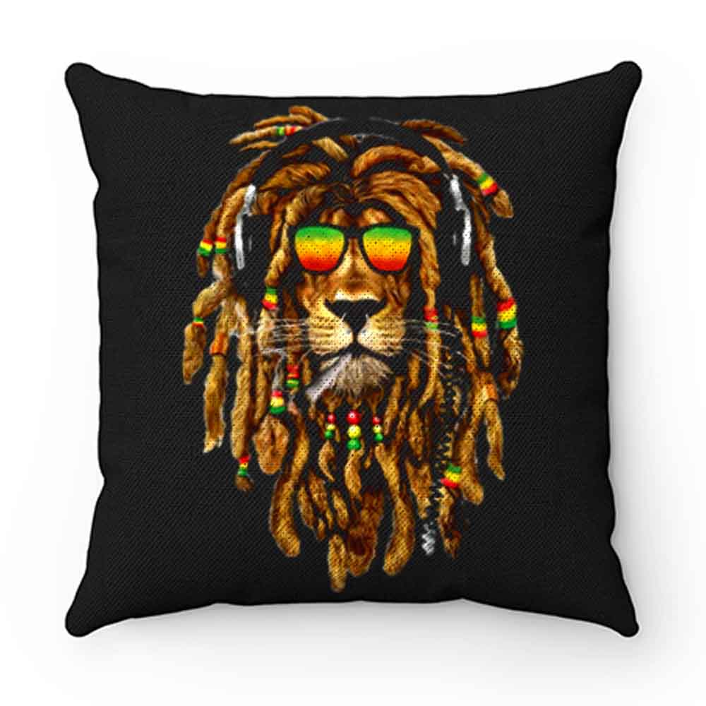 Bob Marley Smoking Joint Rasta One Love Lion Zion Pillow Case Cover