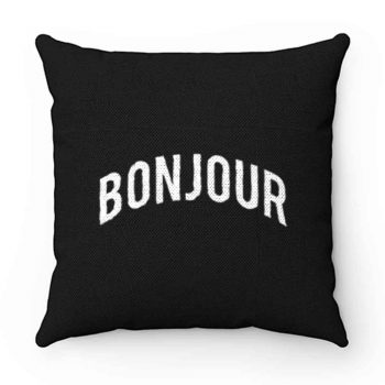 Bonjour Retro Pillow Case Cover