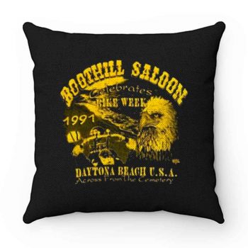 Boothill Saloon Biker Rally Single Stitch Pocket Pillow Case Cover