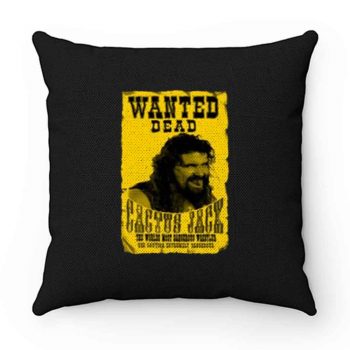 Cactus Jack Mick Foley Yellow Poster Wanted Dead Pillow Case Cover