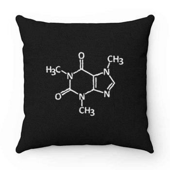 Caffeine molecule print Pillow Case Cover