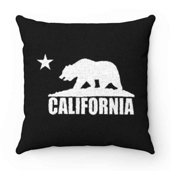 California Bear White Pillow Case Cover