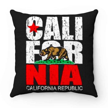 California Republic state Bear Flag Vintage Pillow Case Cover