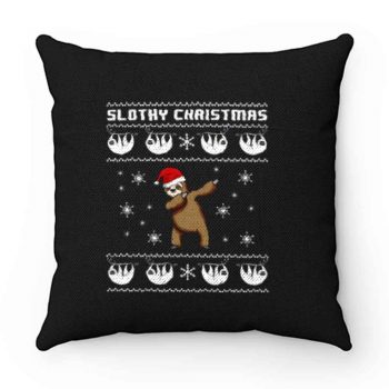 Christmas Sloth Animals Xmas Festive Pillow Case Cover