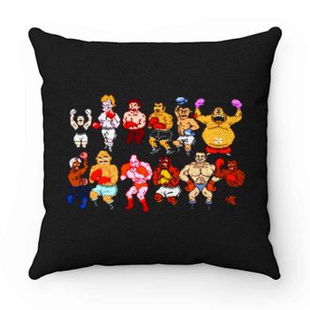 Classic Nes Nintendo 8bit Mike Tyson Punchout Characters Pillow Case Cover