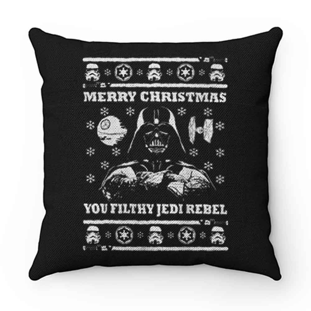 Darth Vader Merry Christmas You Filthy Jedi Rebel Pillow Case Cover