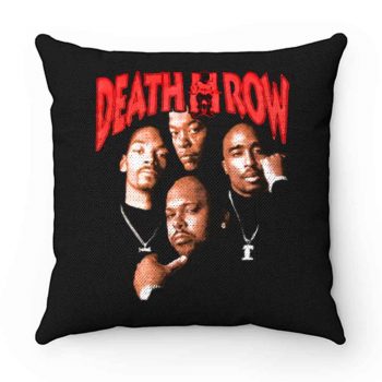 Death Row Records Tupac Dre Retro Pillow Case Cover