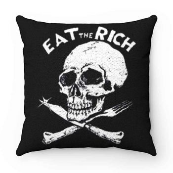 EAT The RICH Punk Band Socialist Socialism Pillow Case Cover