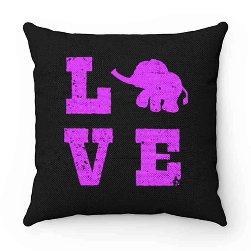 Elephants Love Elephant Lover Pillow Case Cover
