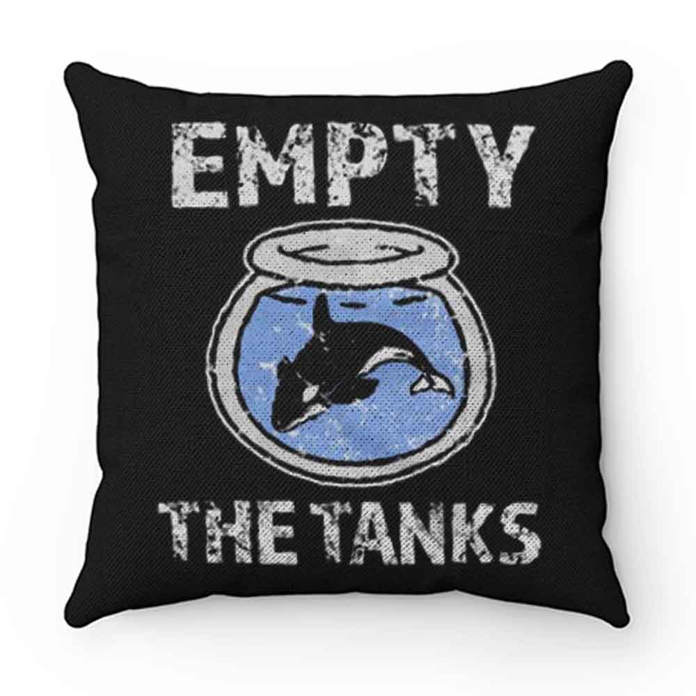 Empty the Tanks Free the Orca Whales Pillow Case Cover