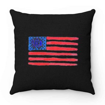 Flag Monogram Pillow Case Cover