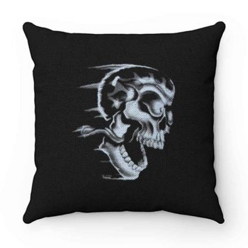 Flaming Skull Pillow Case Cover