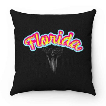 Florida Shark Tooth Summer Vacation Pillow Case Cover