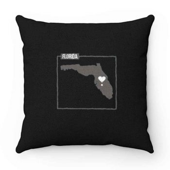 Florida State Map Art Pillow Case Cover