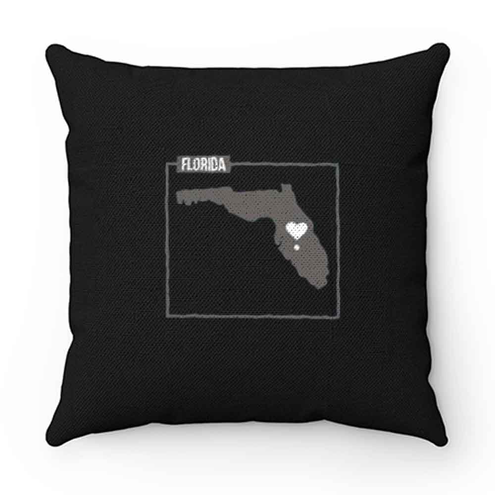 Florida State Map Art Pillow Case Cover