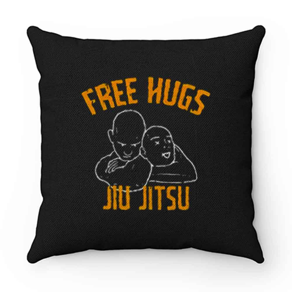 Free Hugs Jiu Jitsu Funny Fighter Martial Arts Vintage Pillow Case Cover